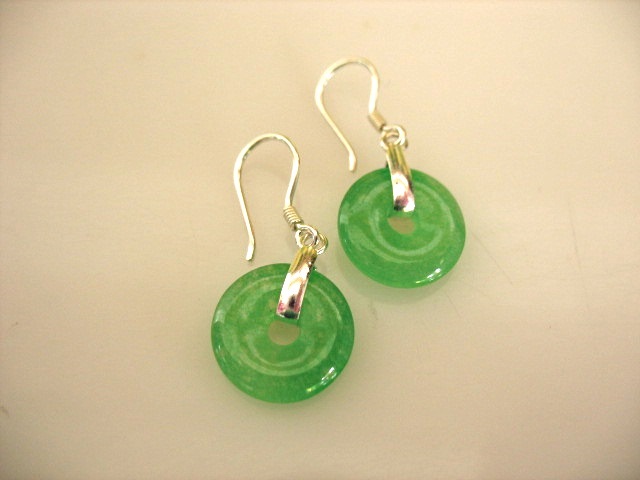 Boucles d'oreilles en jade (modle 5)